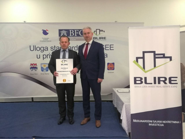 „BLIRE„ Признање општини Мркоњић Град