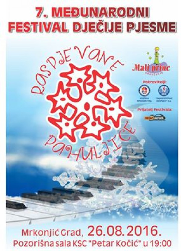 Najava- Festival ''Raspjevane pahuljice''